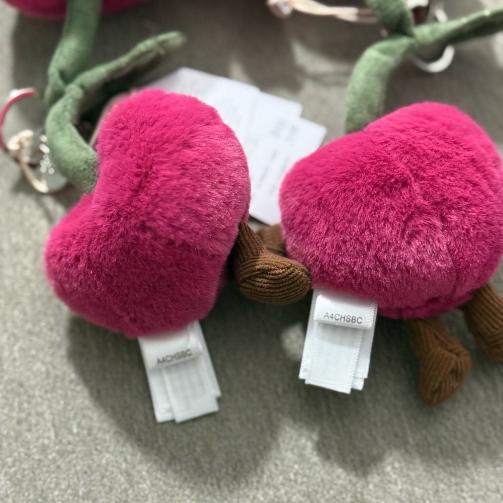Jellycat Amuseables Cherries Bag Charm - Picture 11 of 11